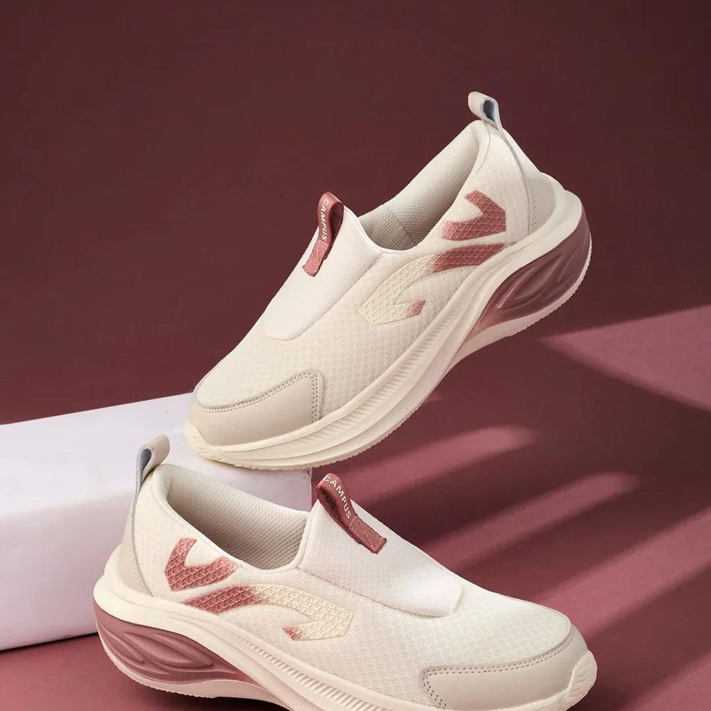 GISEL Off White Women's Walking Shoes