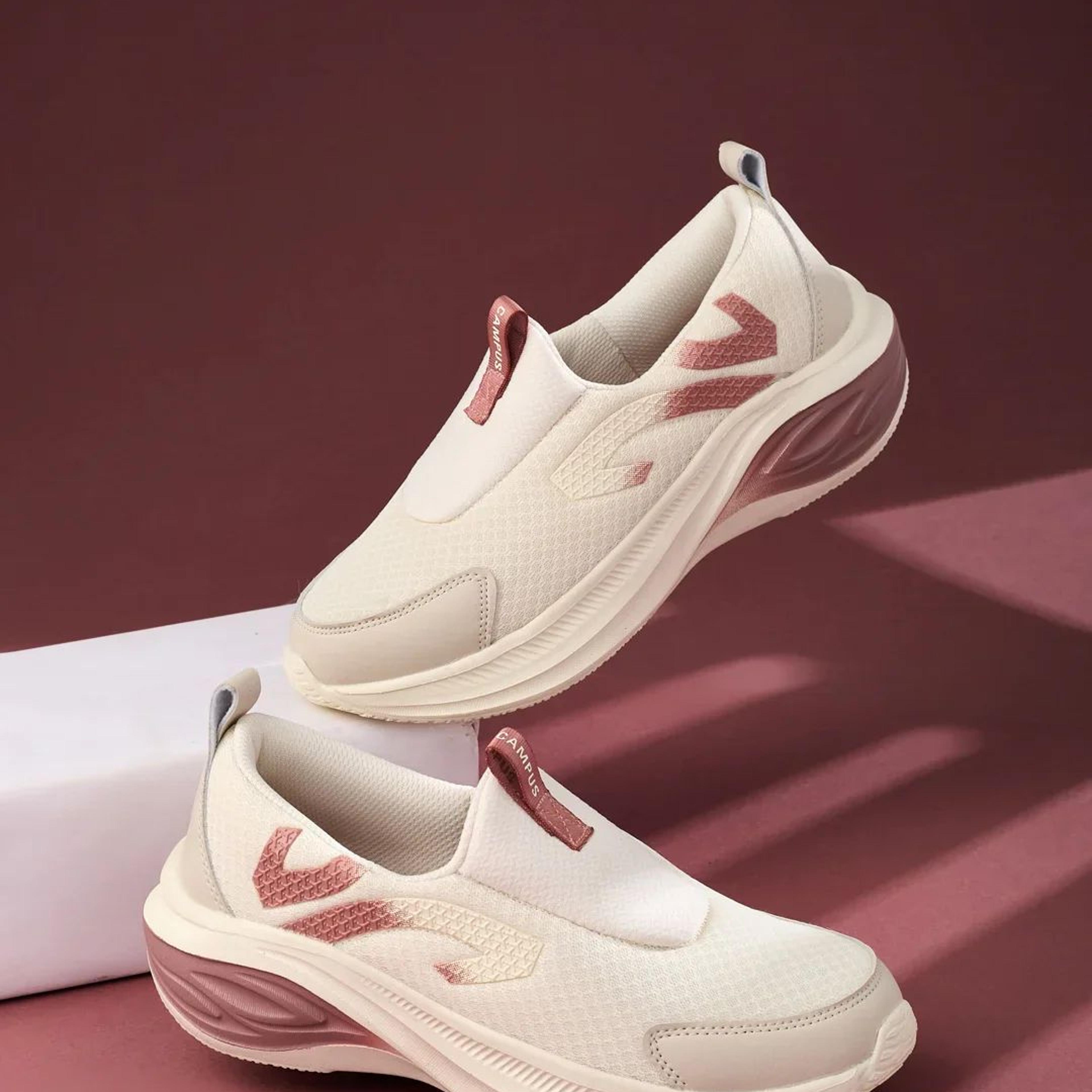 GISEL Off White Women's Walking Shoes