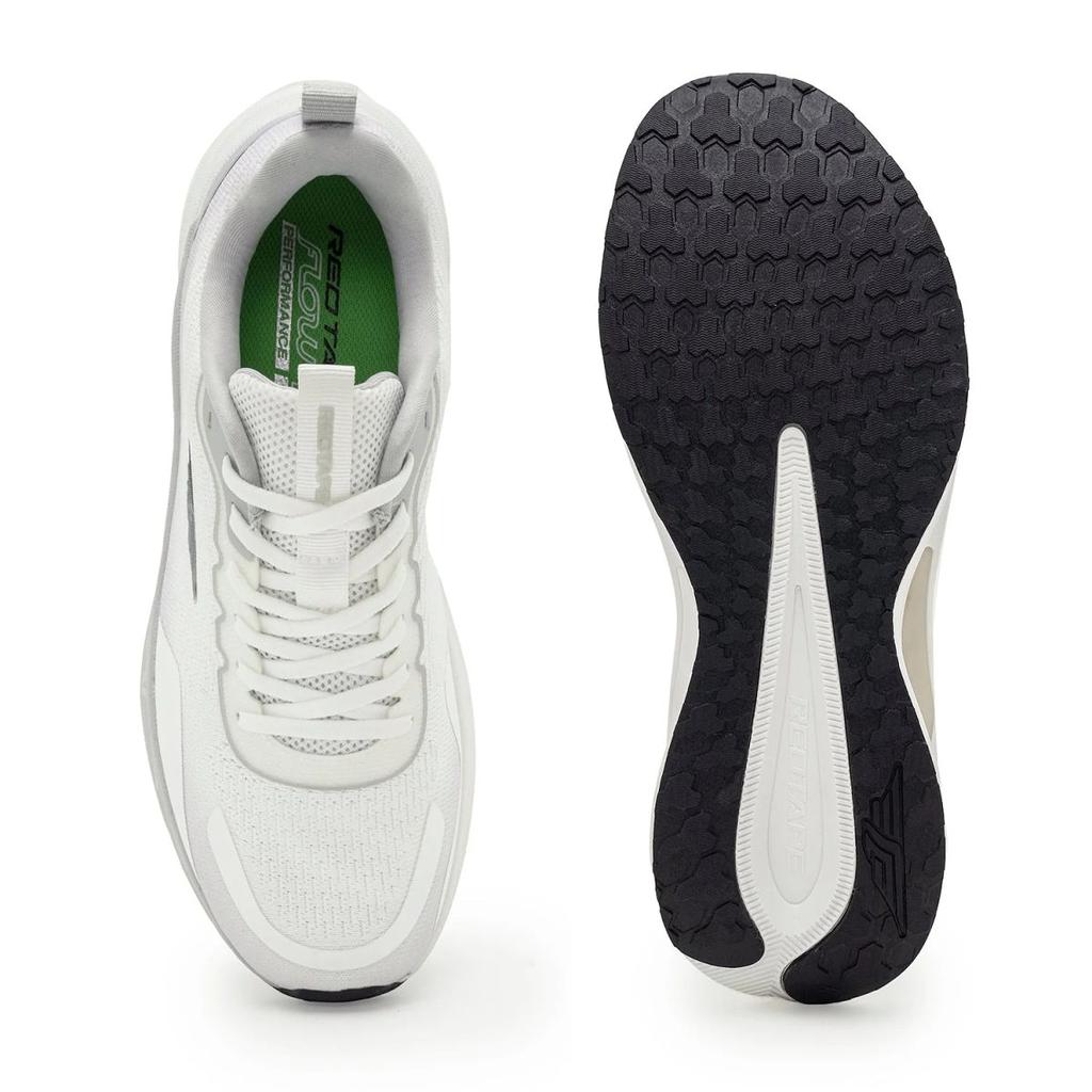 Athleisure Sports Shoes for Men in White and Grey | Low-Cut Shoes. — photo 5