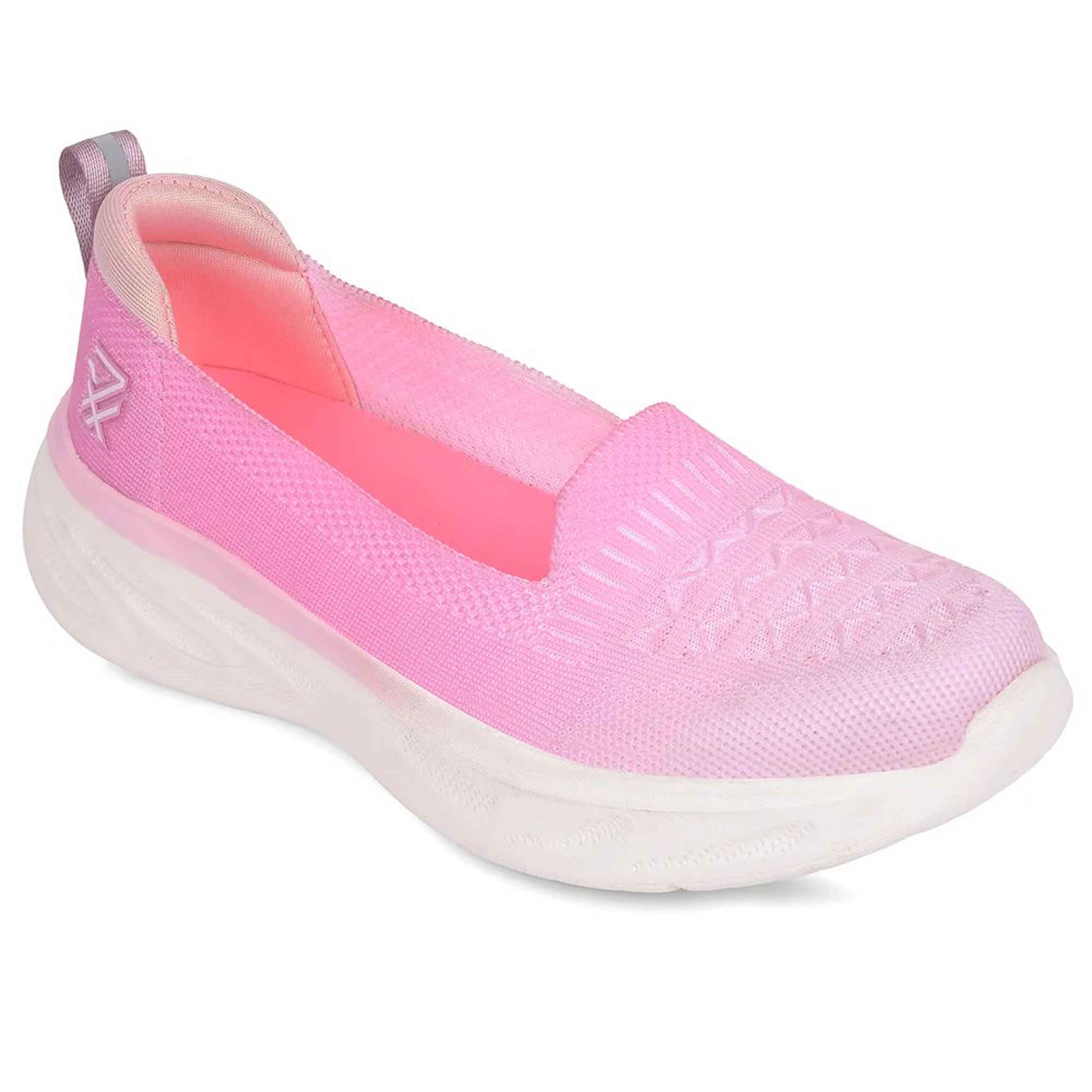 Leap7x Pink Non Lacing Casual Shoes For Women SLIPIN-24E By Liberty