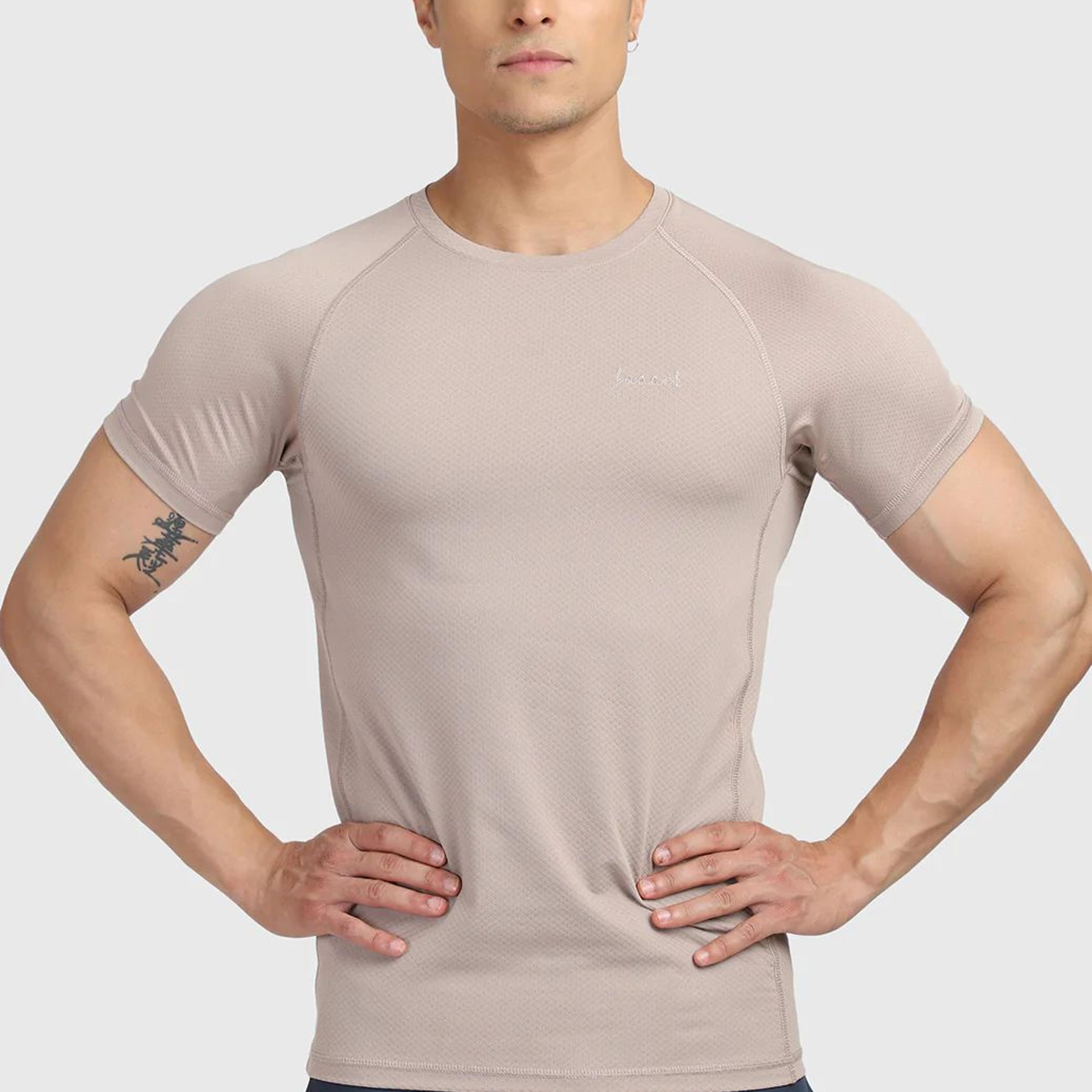 Sculpt T-shirts Beige