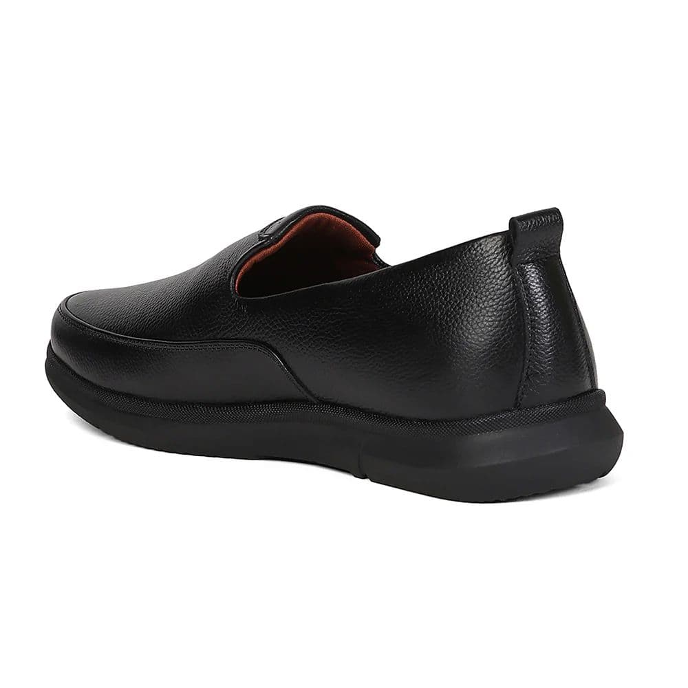 Healers S201-03 Black Casual Non Lacing Slip-on Shoes for Men by Liberty — photo 3