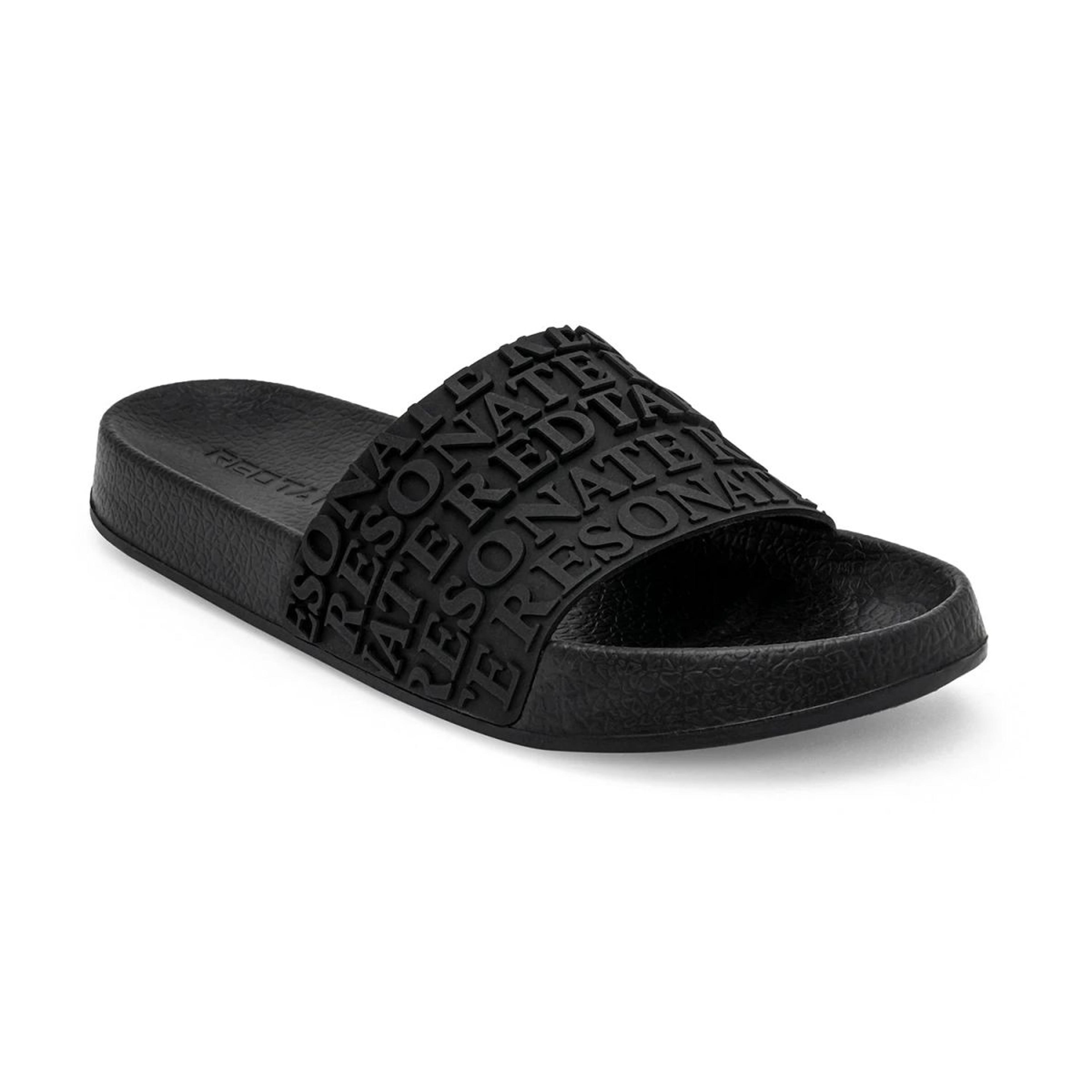 Womens Sliders in Black | Casual Pool Sliders
