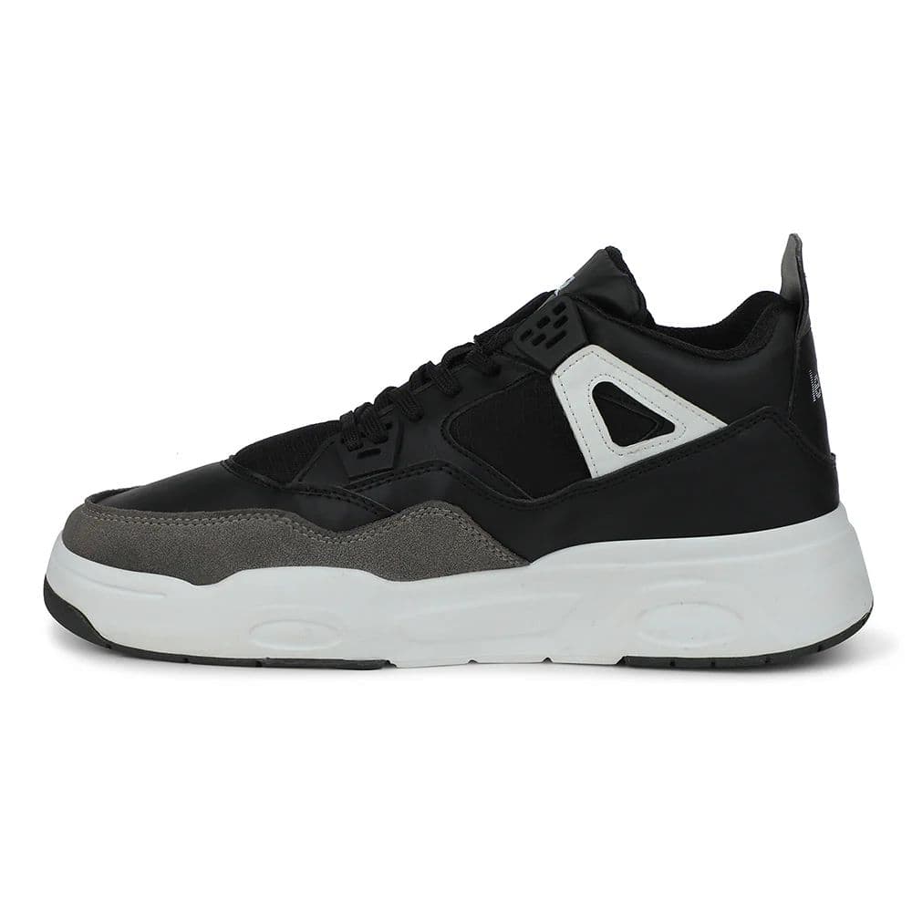 Leap7x Black Casual Sneakers For Men RETRO-02 By Liberty — photo 3