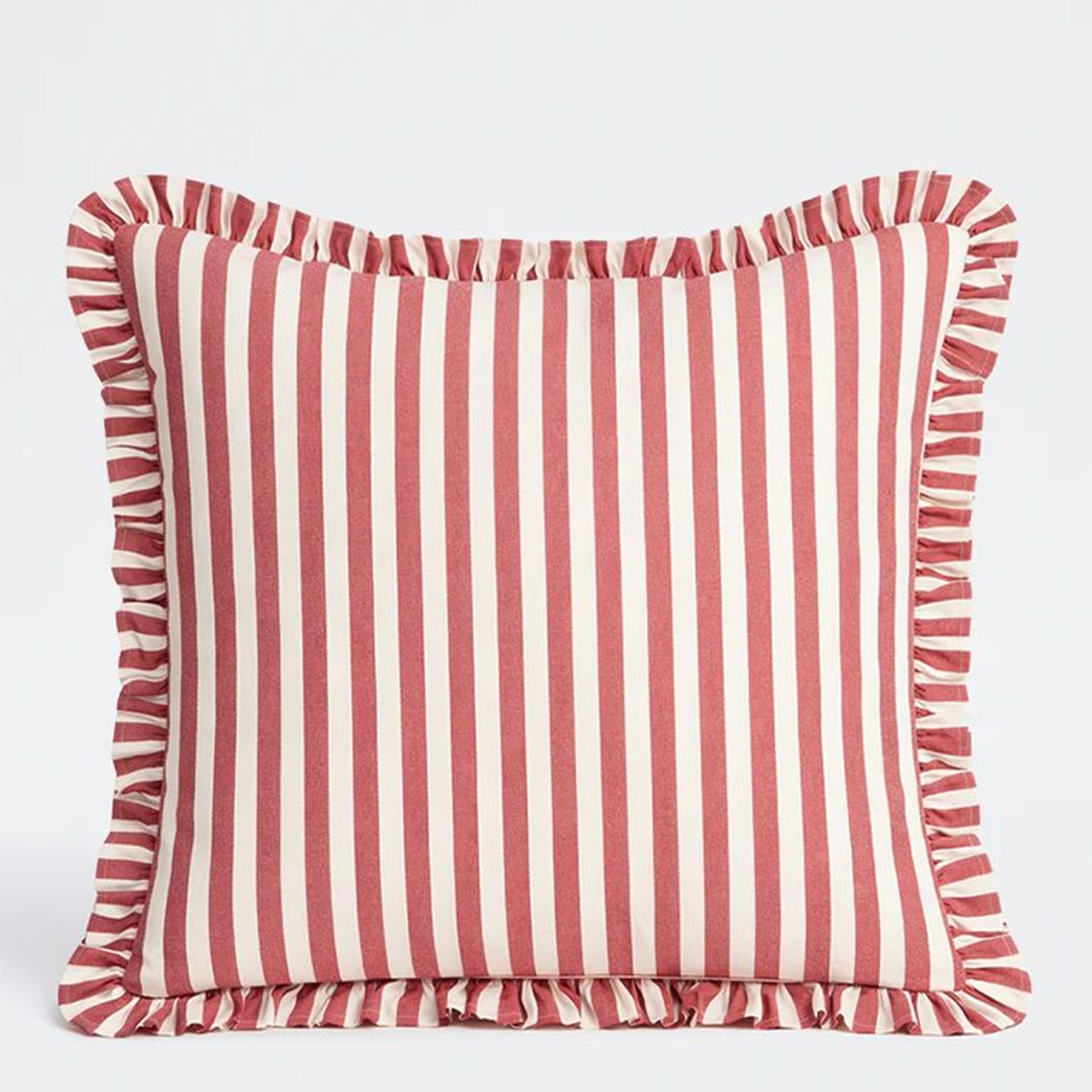 Westside Home Pink Stripe Pattern Cushion Cover