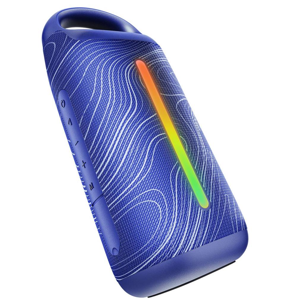 boAt Stone Arc | Portable Bluetooth Speaker with 20W Sound, 12H Playback & RGB LEDs — Frozen Blue