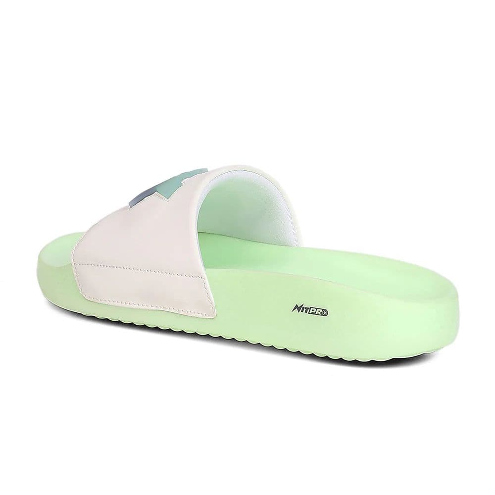 Leap7X NITWALK-30 Men's White Slides - Lightweight Nitro Sole with Molded EVA Comfort — photo 3