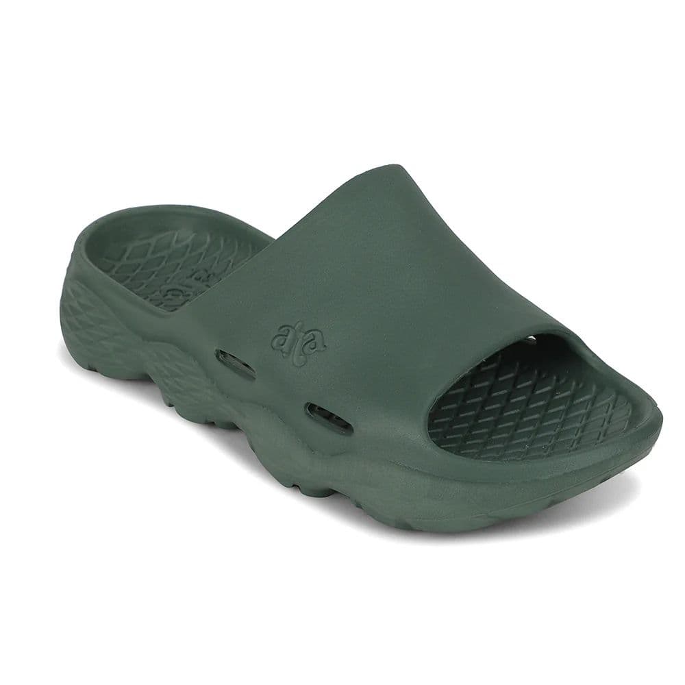 A-HA Green Casual Slipper For Men SOFTWALK By Liberty — 6/40 / Green