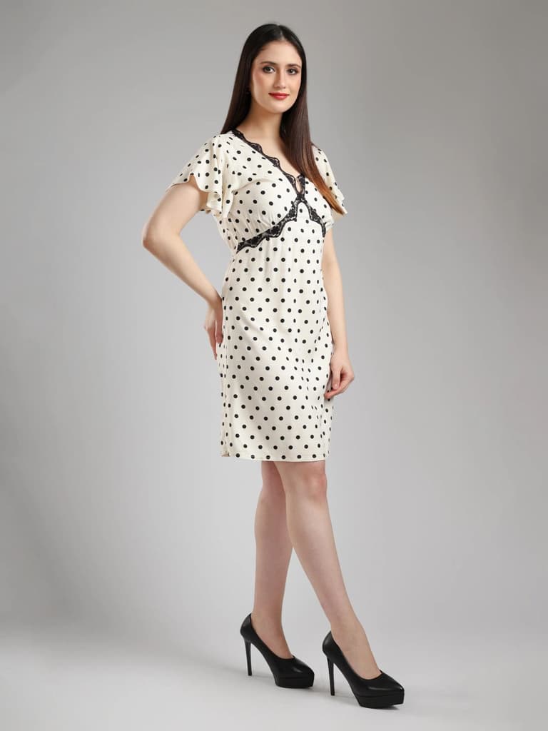 Isteva Midi Dress- Polka Dot — photo 2