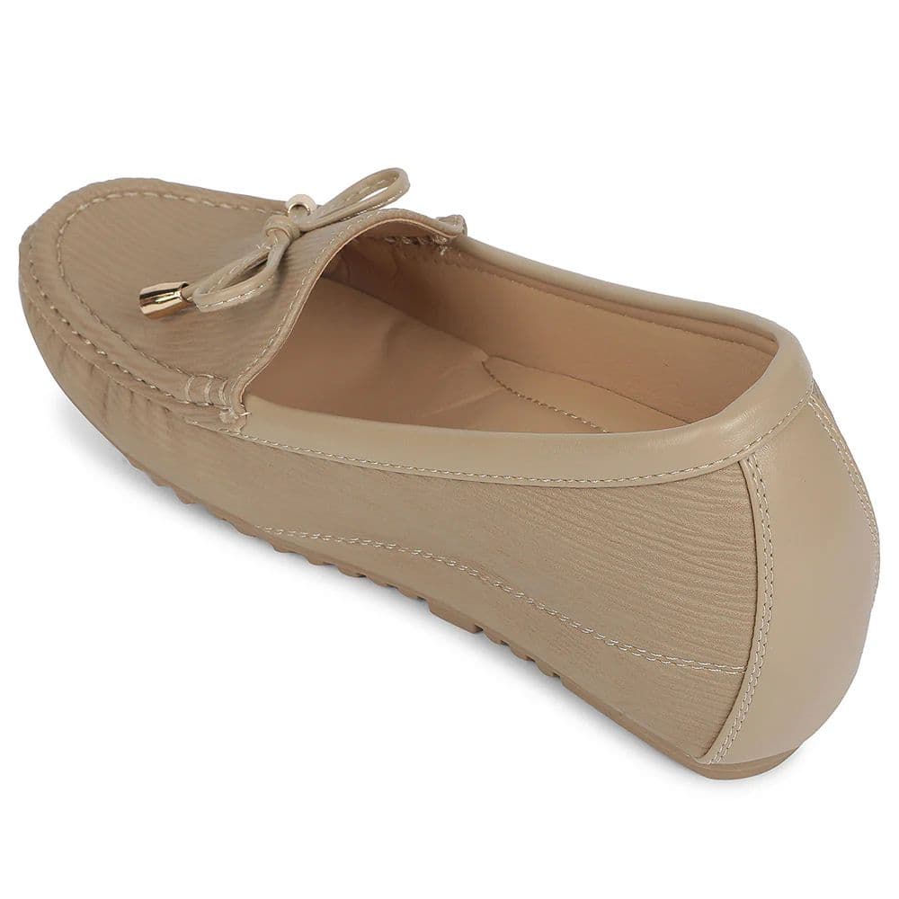 Healers Beige Casual Flat Ballerina for Women ZQ-FDBL-18 by Liberty — photo 5
