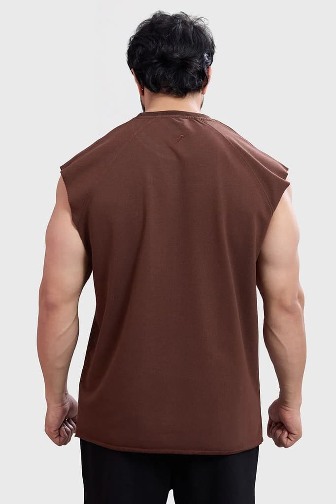 Shell Raw Capsleeves Tank Brown — photo 6