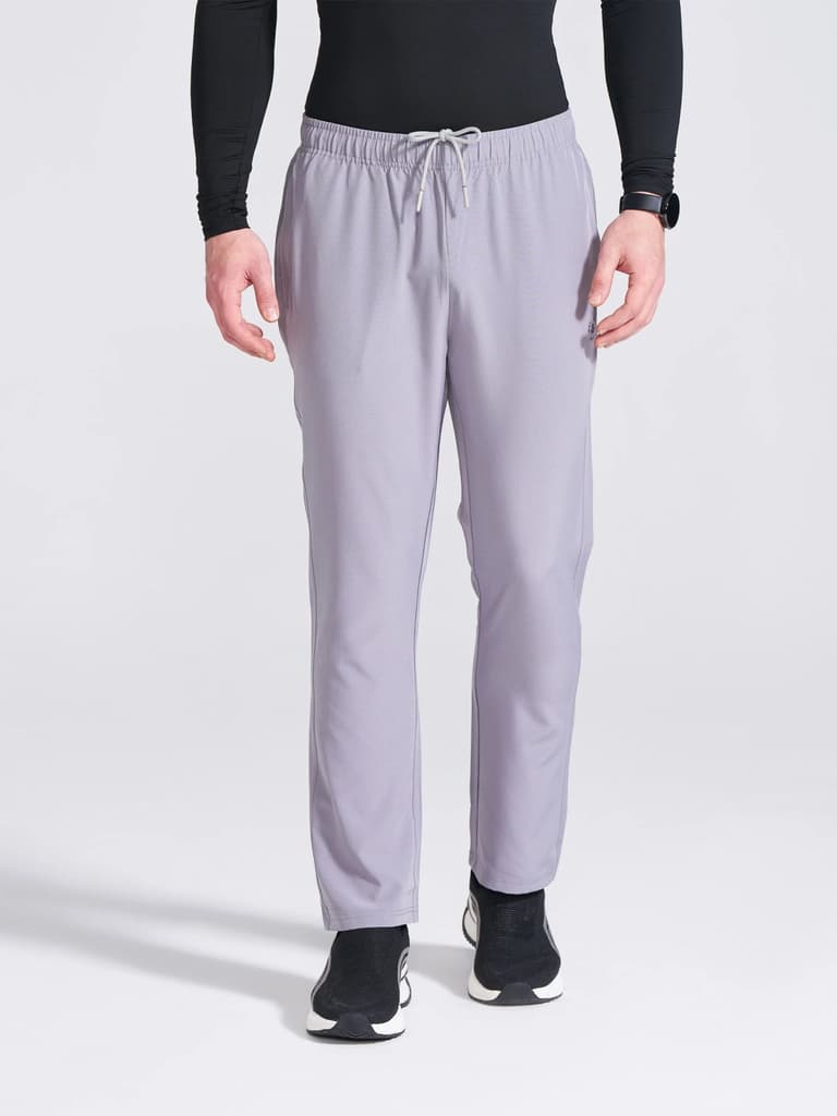 Men's Grey Regular Fit Track Pants — Grey / 30