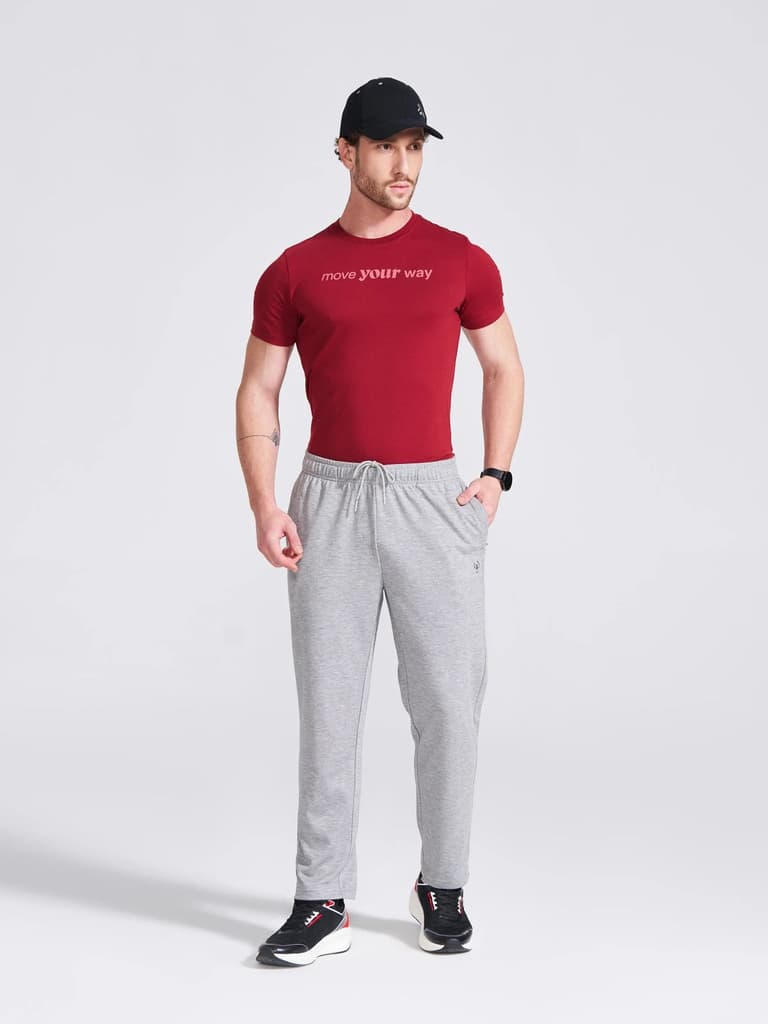 Men's Grey Regular Fit Track Pants — photo 4