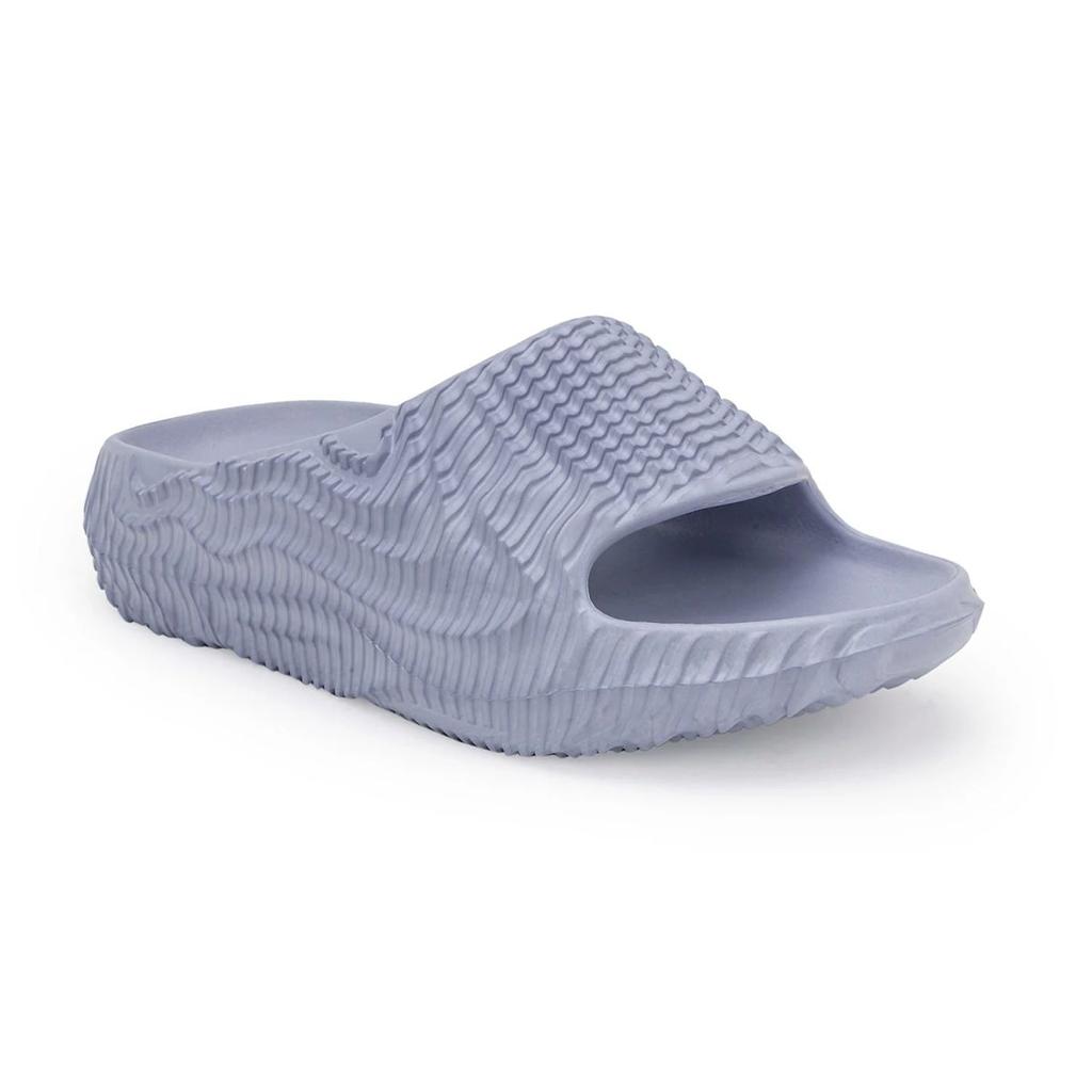 Womens Sliders in Dusty Blue | Casual Pool Sliders