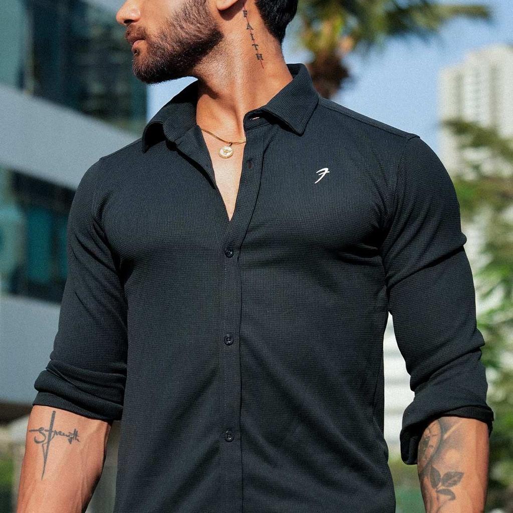 Foundation Fullsleeves Shirt Black