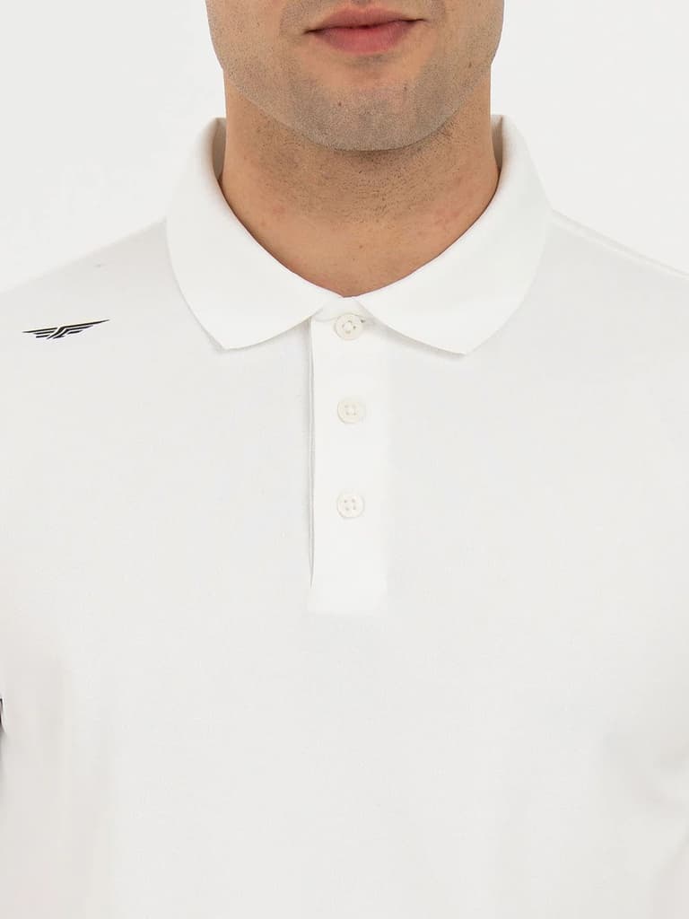 T Shirts for Men in Forest Green | Jacquard Collar Polo T Shirt — photo 4