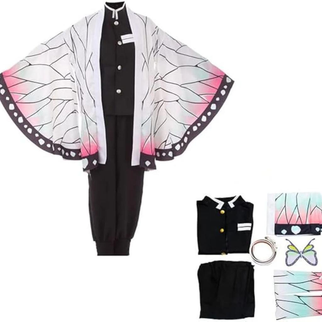 Shinobu Kocho Cosplay Costume | Kimono Dress for Demon Slayer Girl