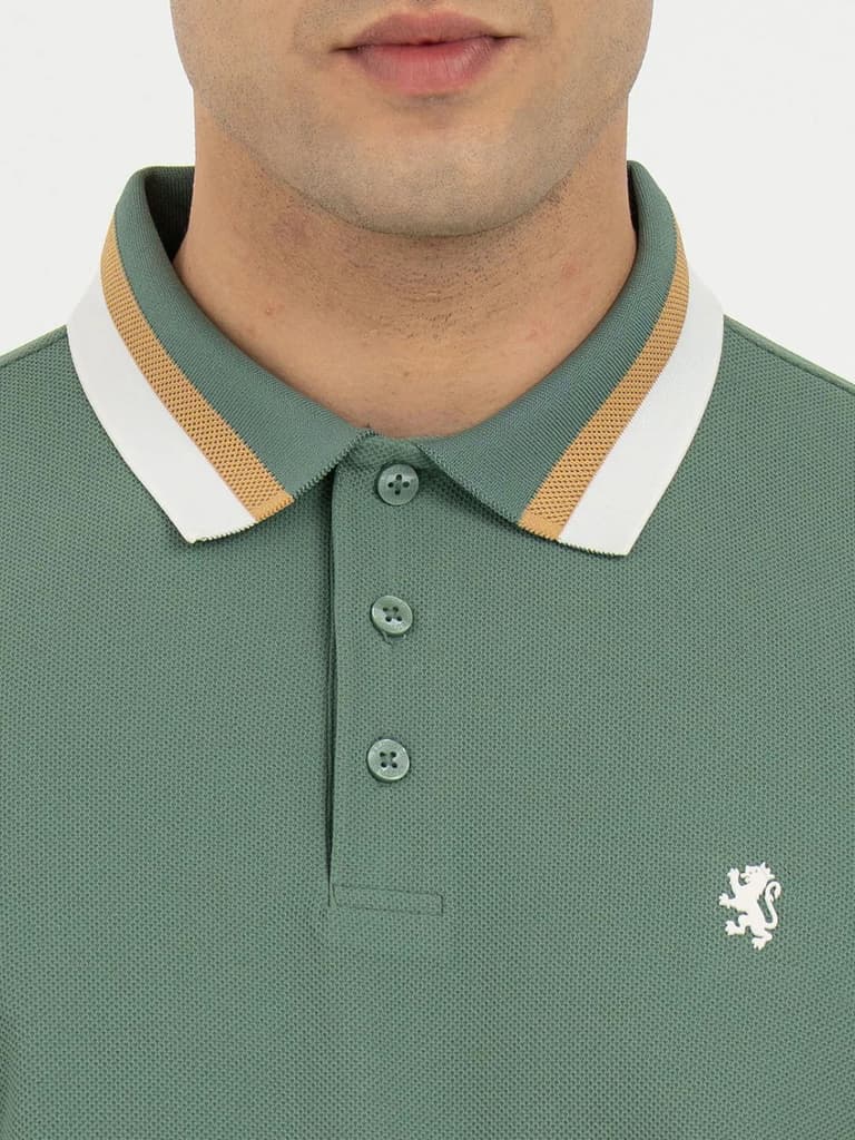 Polo T Shirts for Men in Green | Classic Polo T Shirts — photo 4