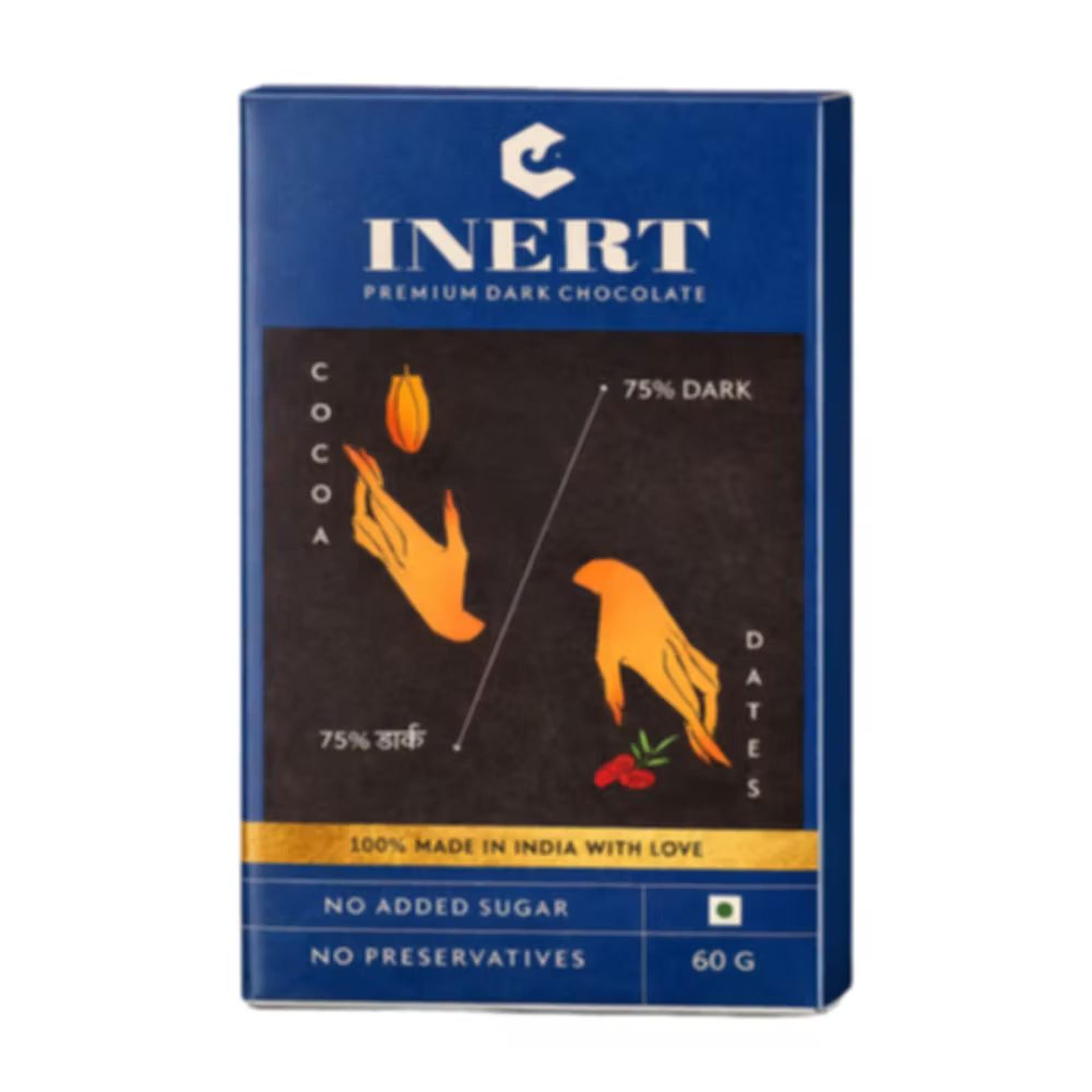 75% Dark Chocolate: 60g Bar