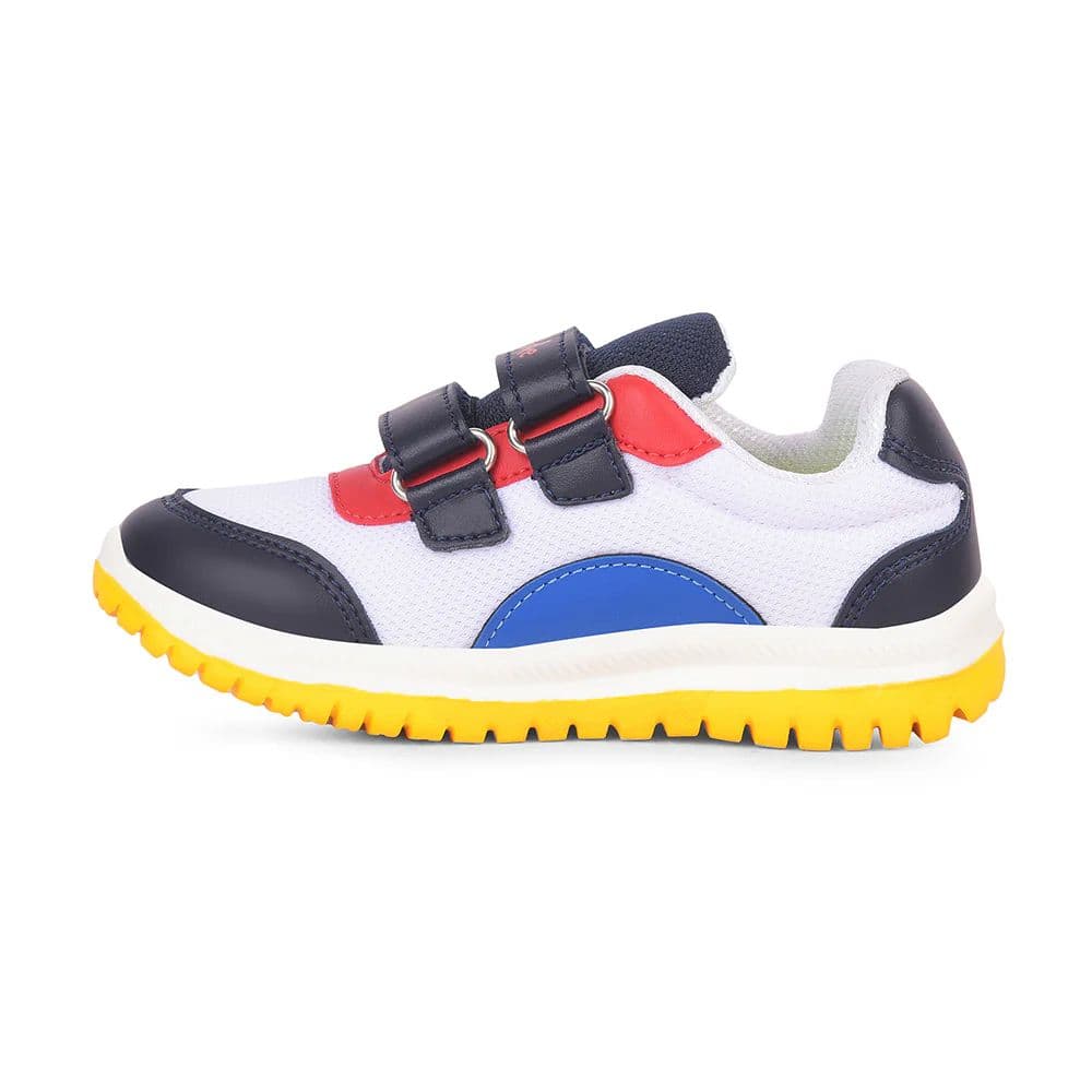 Lucy & Luke White Casual Non Lacing Walking Shoes for Kids JAMIE-K1E By Liberty — photo 5