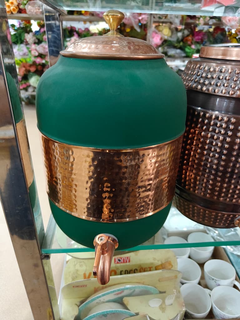 Green Glass Vase | Handmade | Glass | Decorative