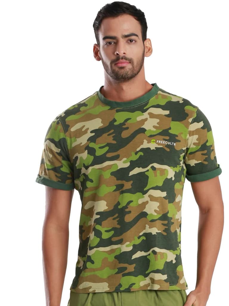 Camo Printed Organic Bamboo T-Shirt (Pack of 2) — photo 6