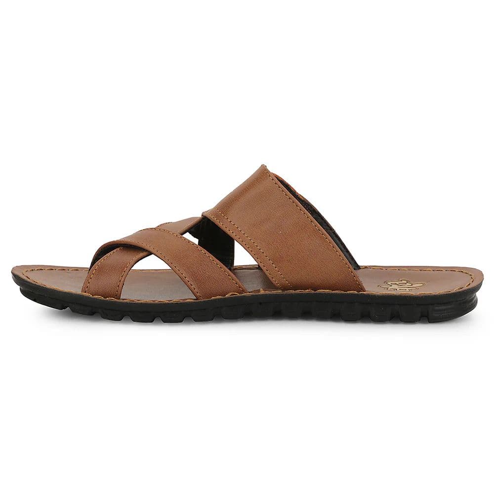 A-HA Tan Casual Slipper For Men 2137-50 By Liberty — photo 3