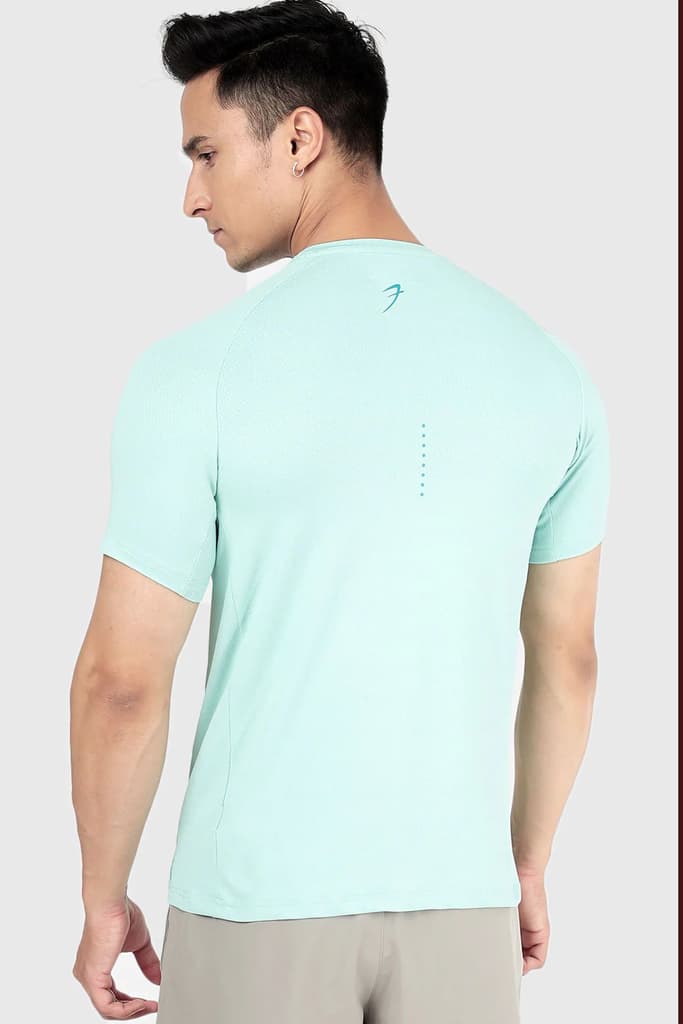 Aura Textured T-shirt Sea Green — photo 5