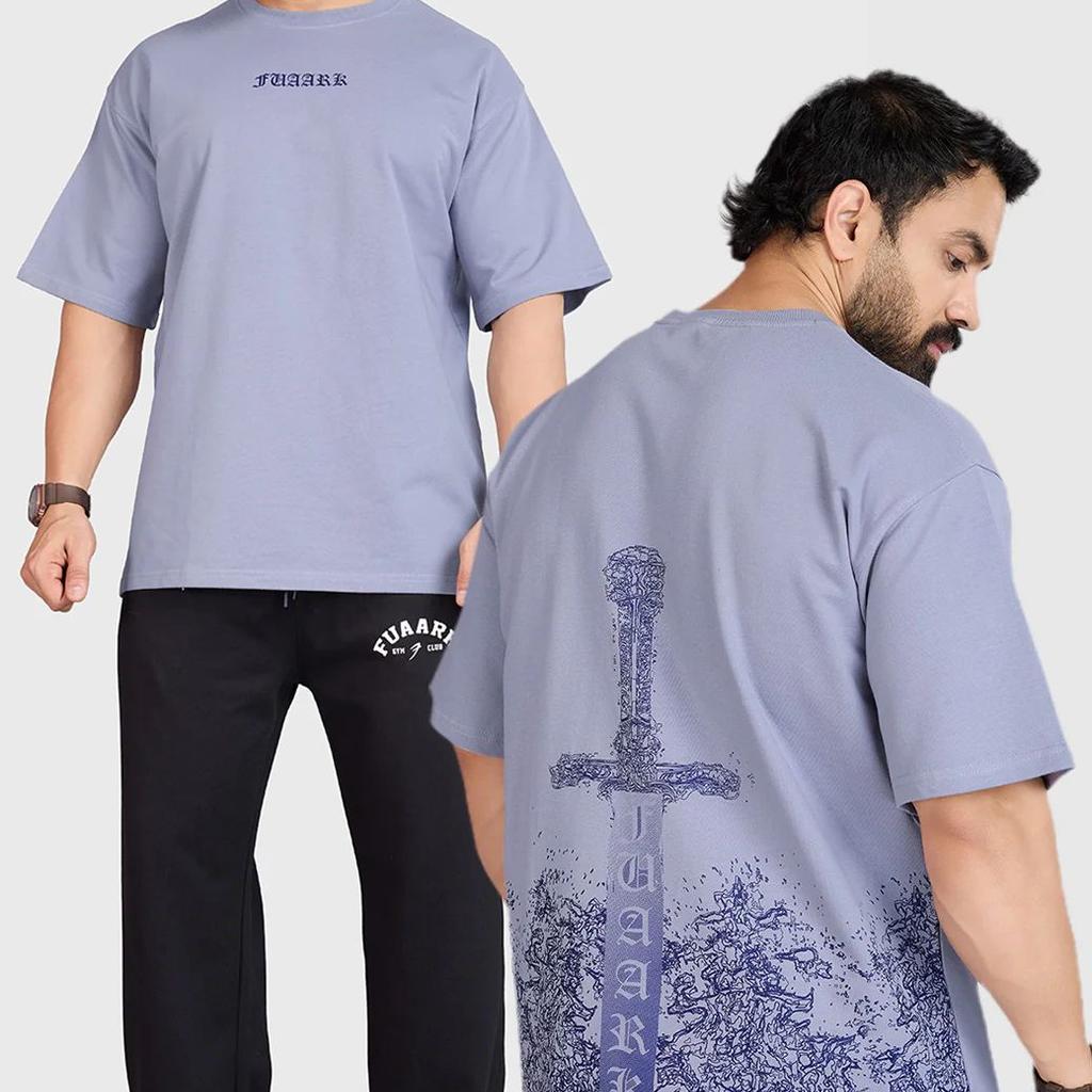 Sword Oversized T-shirt Light Grey
