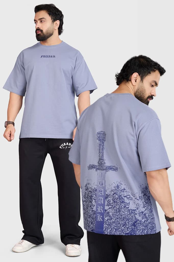 Sword Oversized T-shirt Light Grey — XS