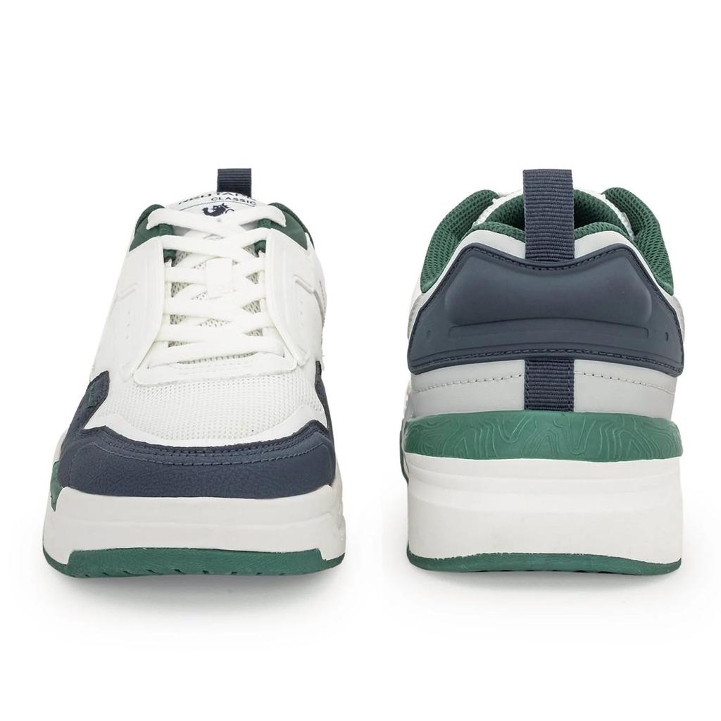 Sneakers for Men in White and Green | Lifestyle Shoes — photo 4