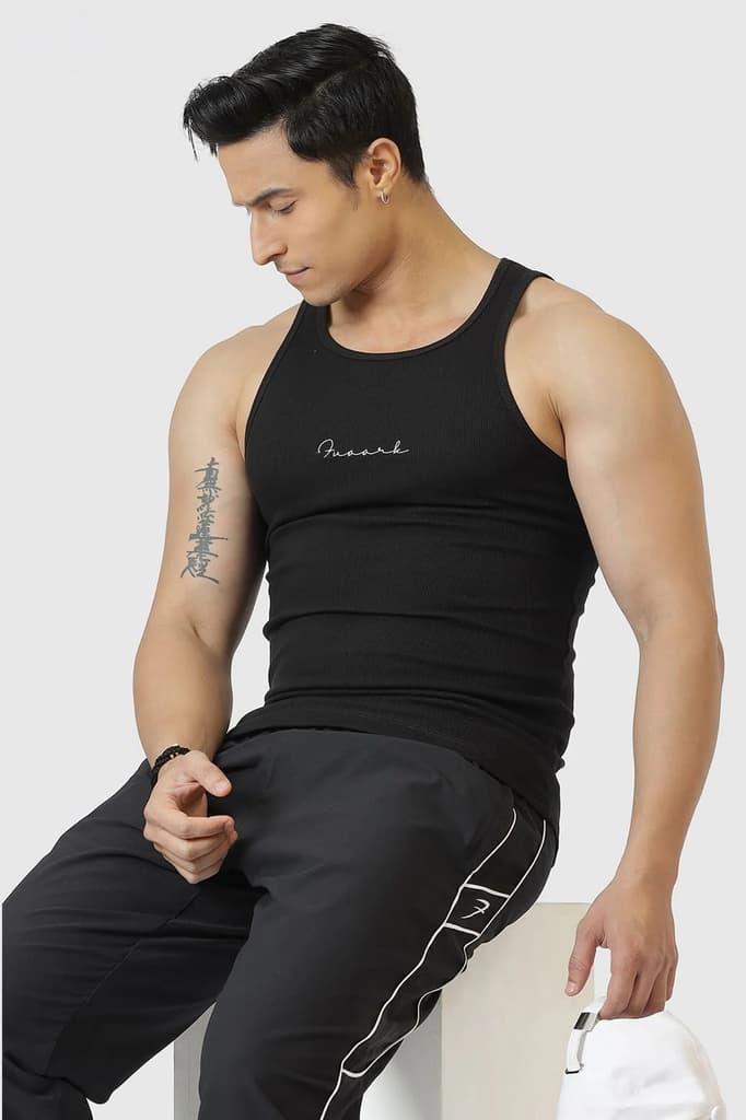 Ribbed Tank Black — photo 2