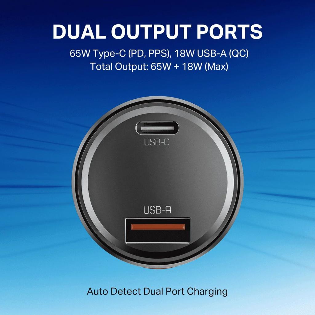 boAt 83W Fast Car Charger | 83W Dual-Port Car Charger with QC, PD & PPS, 12-Layer Smart IC Protection