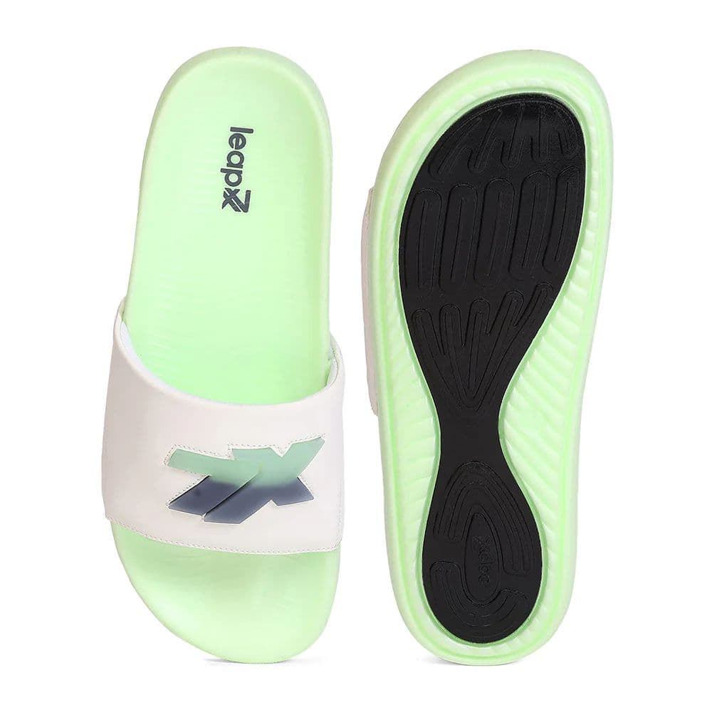 Leap7X NITWALK-30 Men's White Slides - Lightweight Nitro Sole with Molded EVA Comfort — photo 4