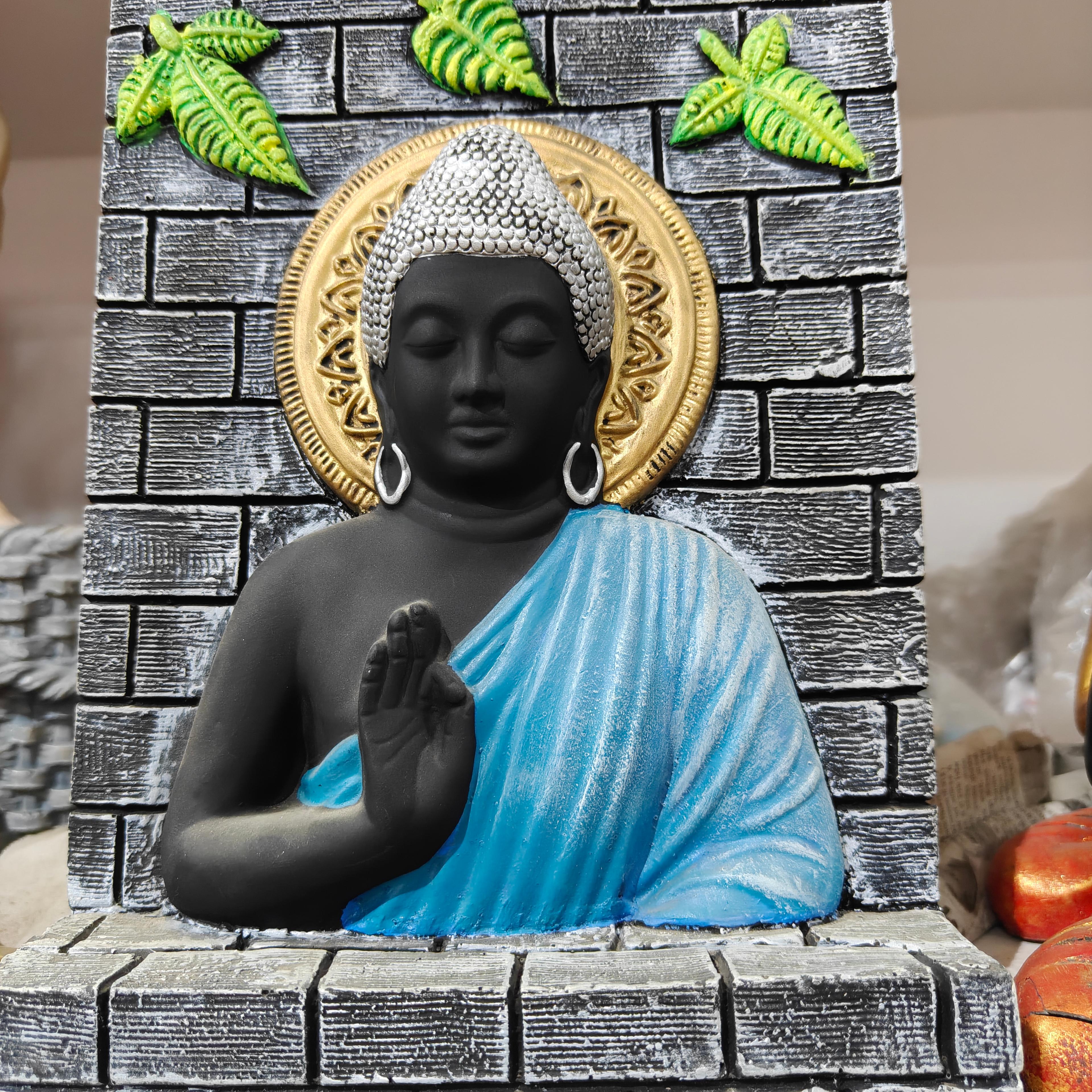 Buddha Statue | Black | Wood | Decorative