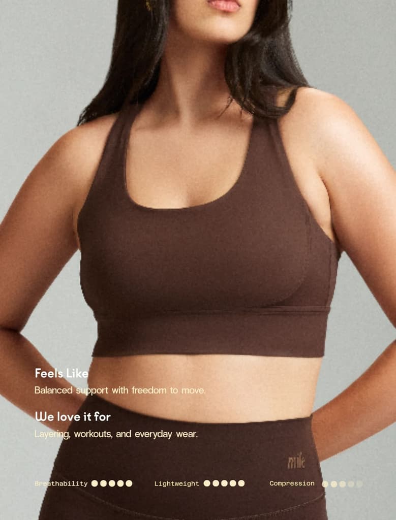 Coffee Bean OnTheGo Cross Back Sports Bra — photo 5