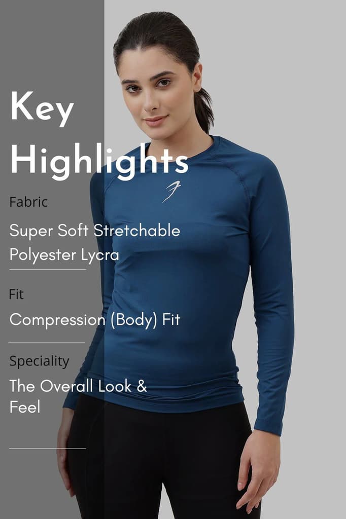 Compression Full T-shirt Teal — photo 7