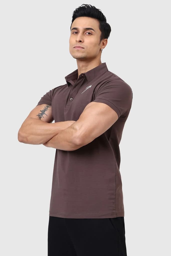 Polo T-shirt Brown — photo 5