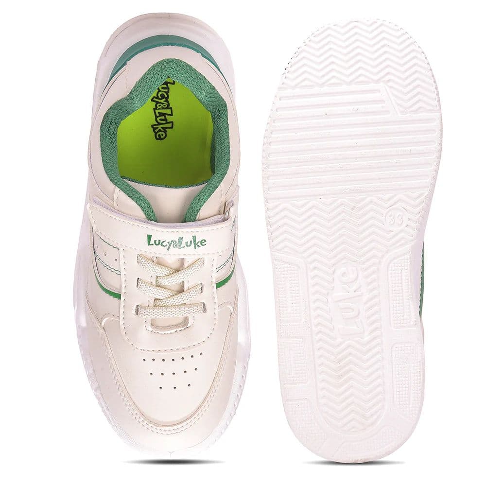 Lucy & Luke COSMO-8E White Casual Non lacing Sneakers for Kids by Liberty — photo 5