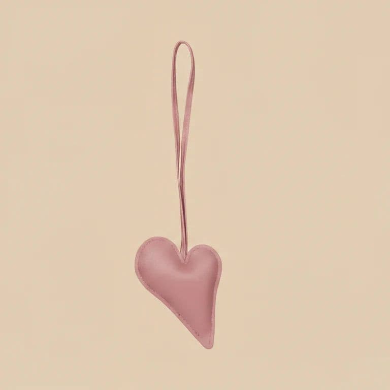 Big Heart Bag Charm - Baby Pink — photo 3