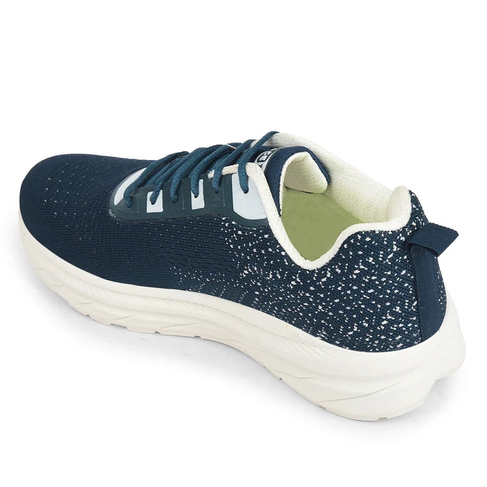 Force 10 Teal Blue Sports Lacing Running Shoes For Men MATCHER-3E By Liberty — photo 5