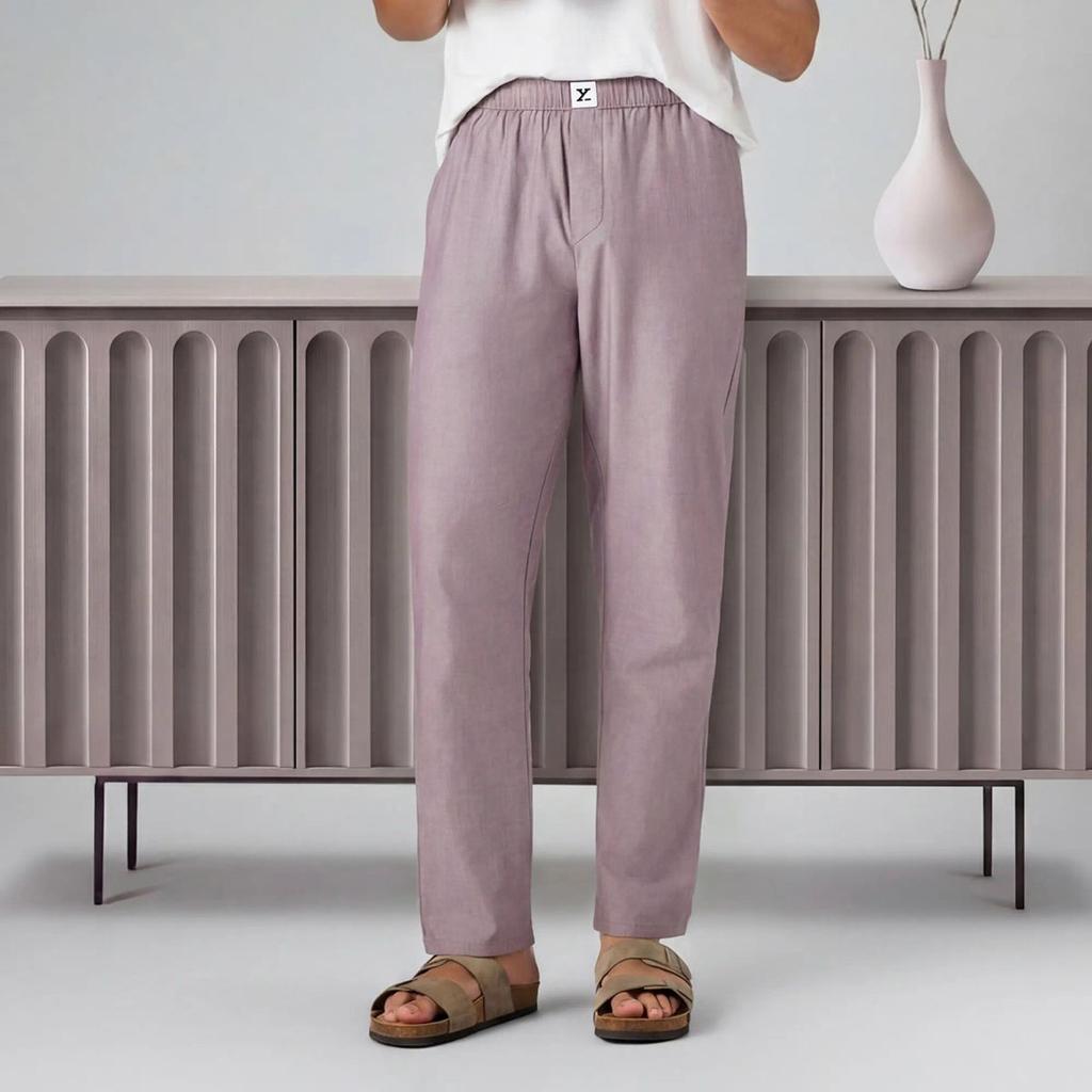 Ultra-Breathable Cotton Chambray Pyjamas - Shadow Purple