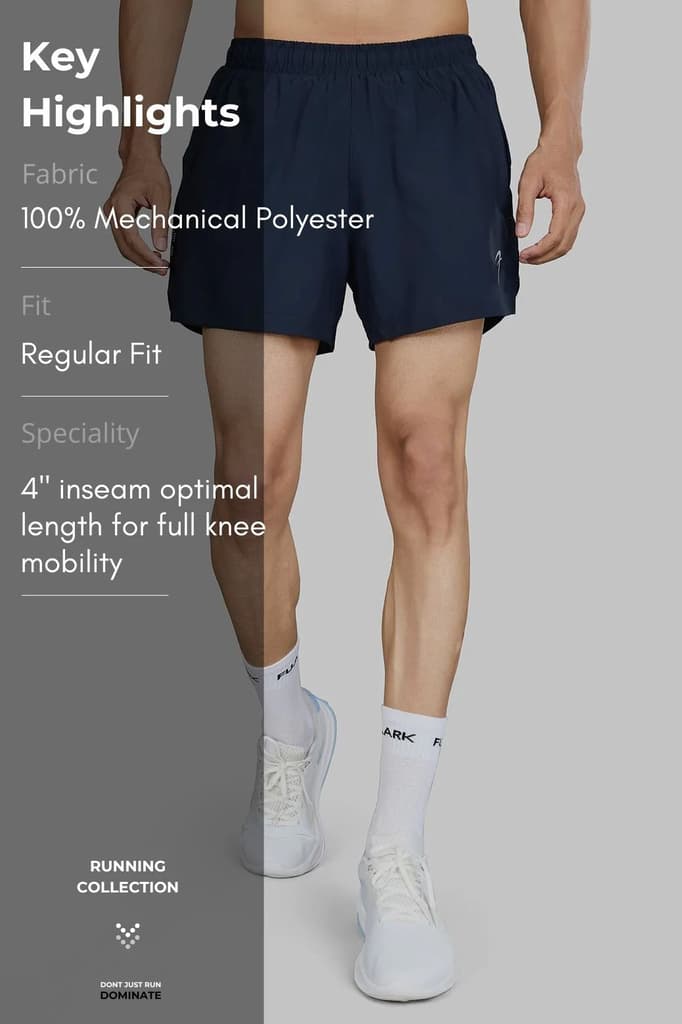 Pulse 4" Running Shorts Navy — photo 7