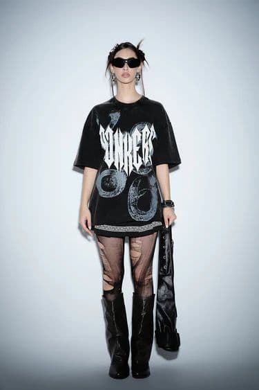 Gothic Spikes Oversized T-shirt — photo 10