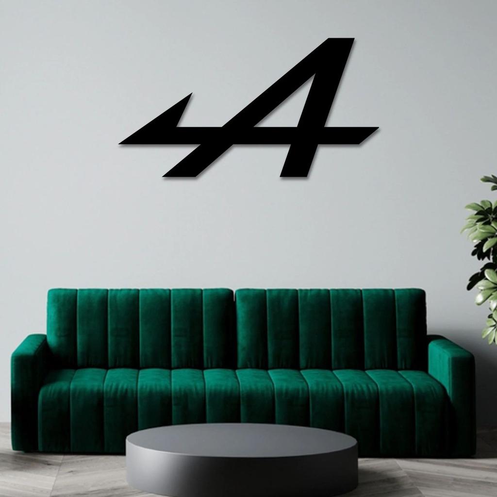 APLINE F1 TEAM LOGO METAL WALL ART