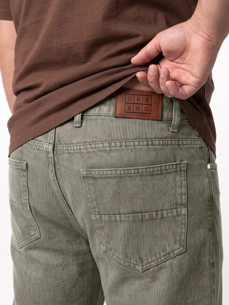 Plus Men's Ice Grey Relaxed Fit Washed Denim Jeans Non-Stretchable — photo 6