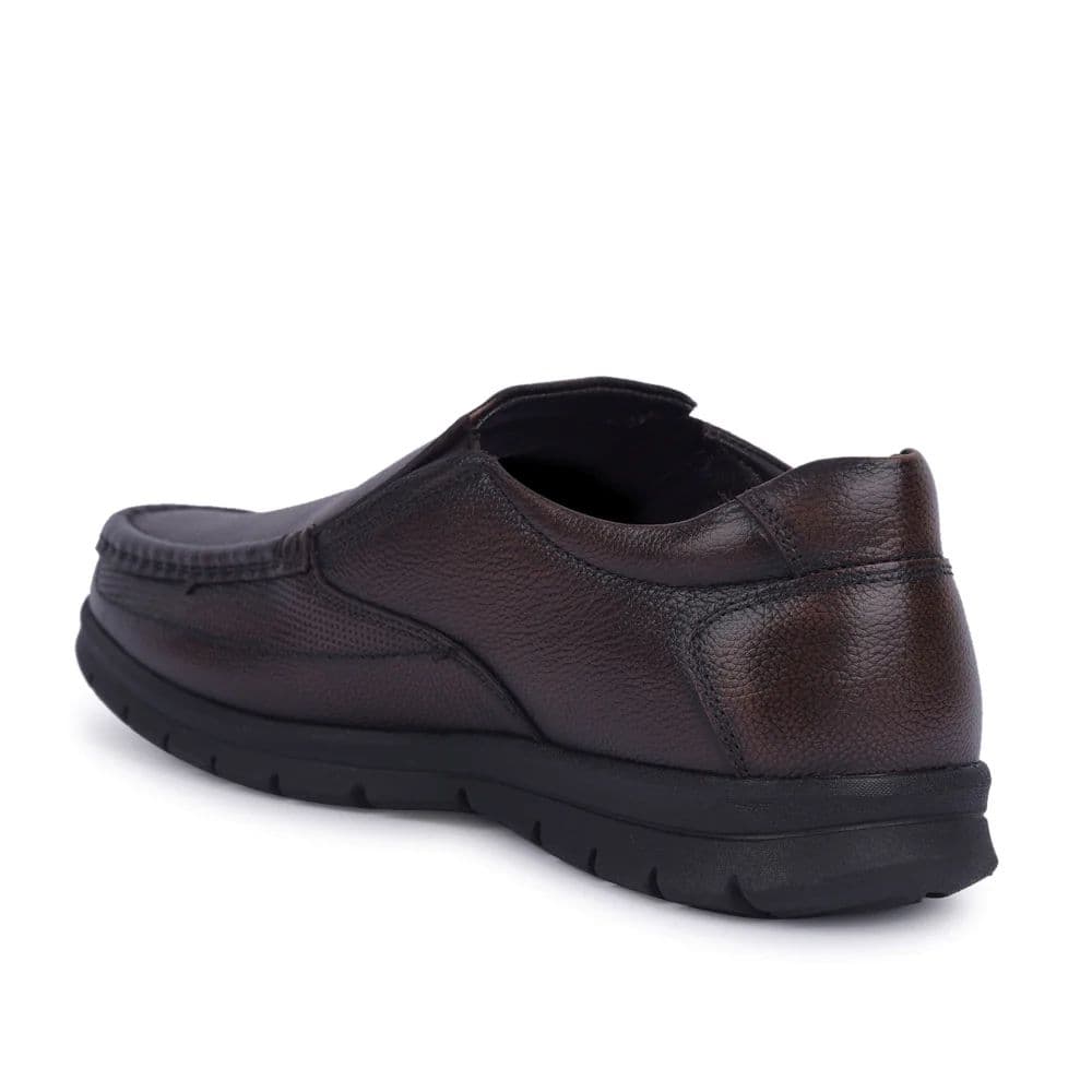 Healers Brown Formal Non Lacing Moccasin For Men OSL-22 By Liberty — photo 6