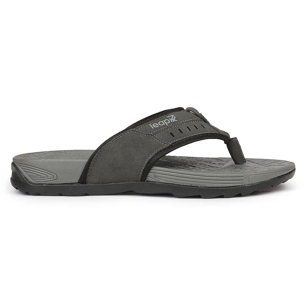 Leap7X VELOCITY-1 EVA Dark Grey Casual Slippers for Men by Liberty — photo 2