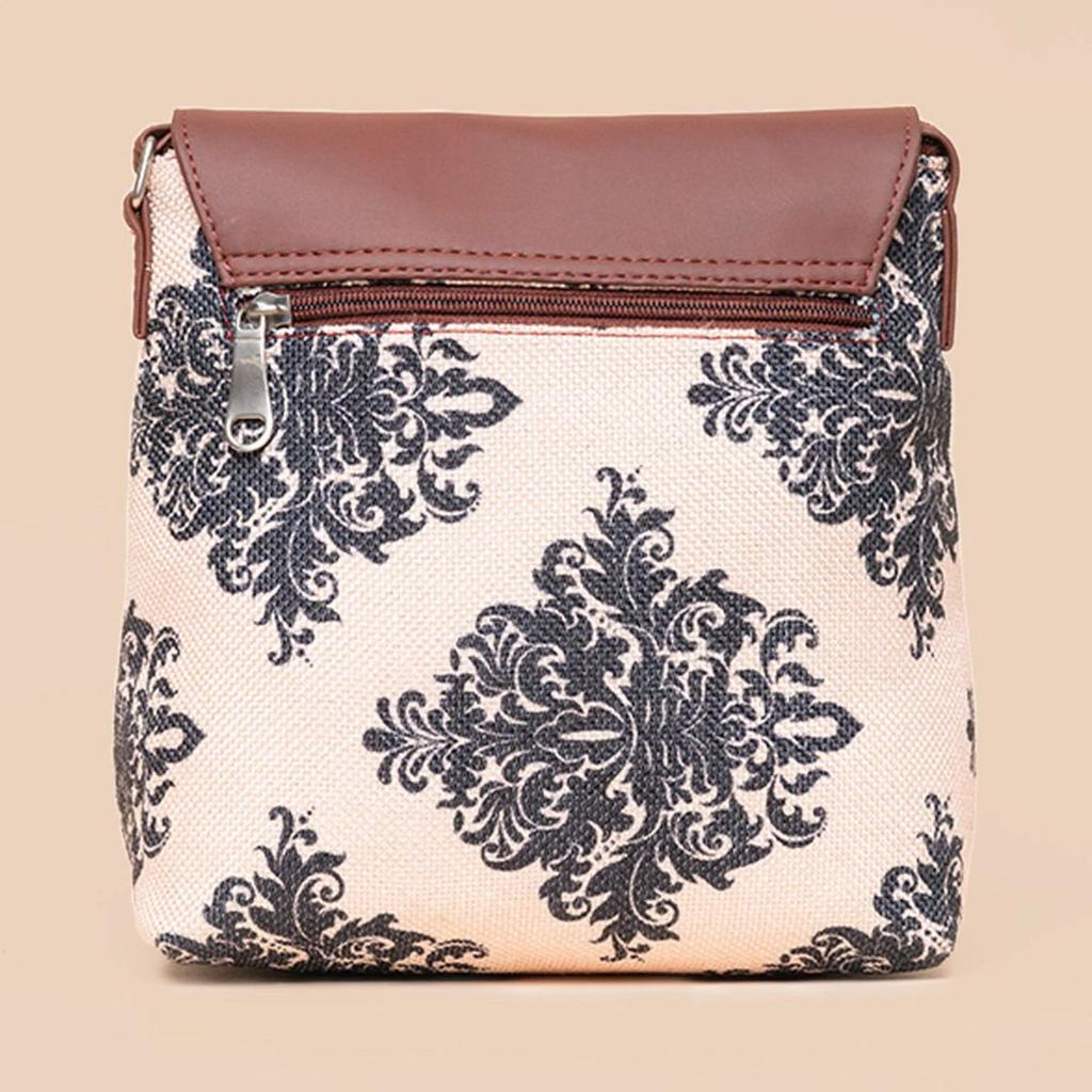 Mughal Motif Office Essential Bag & Mughal Motif Flap Sling Bag Combo — photo 8