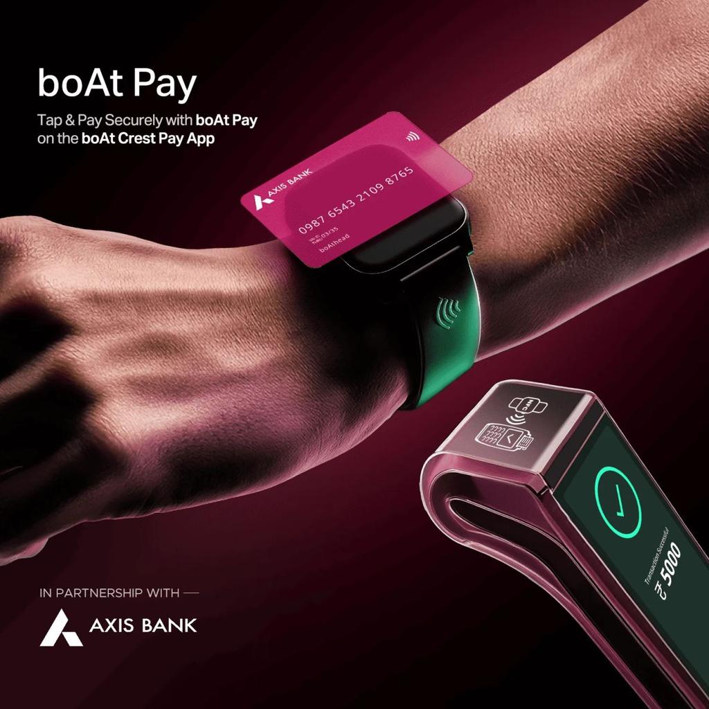 boAt Wave Fortune | NFC Tap & Pay Smartwatch 1.96" HD Display, 100+ Sports Modes & Custom Watch Faces — photo 2